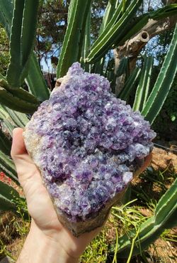 Amethyst Crystals On Matrix 