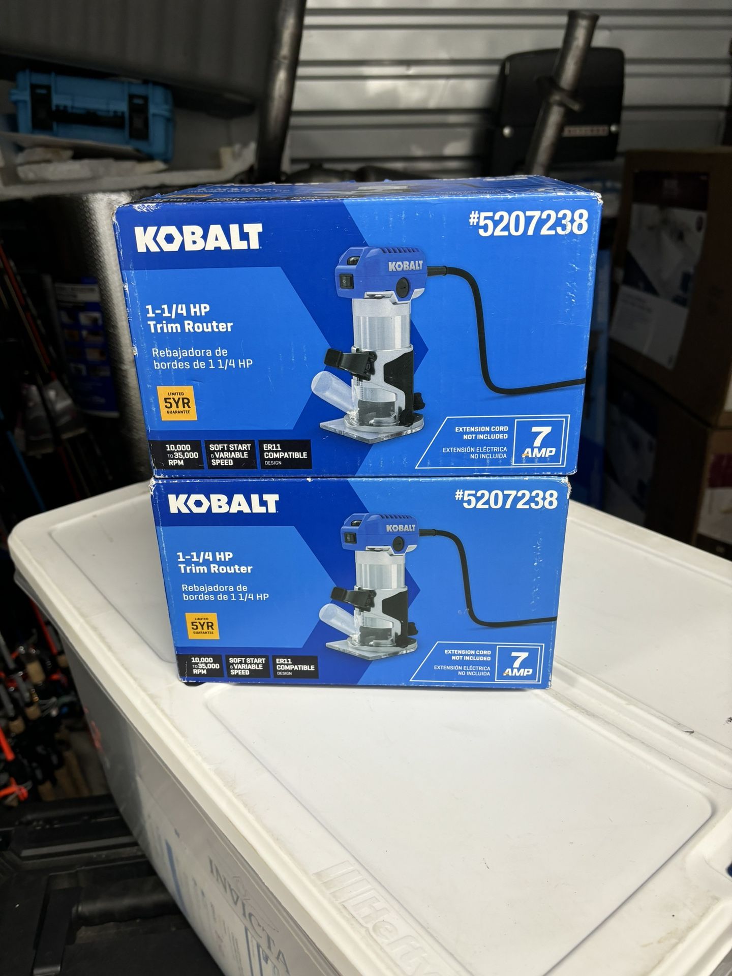 Kobalt 1/4-in 7-Amp 1.25-HP Variable Trim Corded Router ER11 Ready For CNC