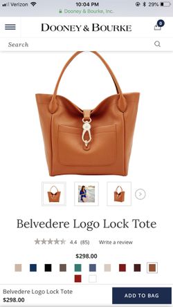 Dooney & Bourke Belvedere Logo Lock Shoulder Bag