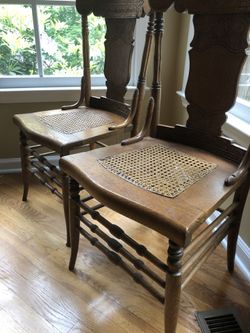 Cane dining room chairs