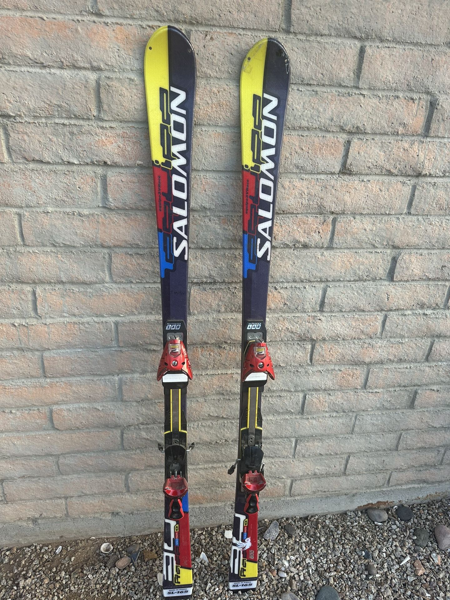 Salomon 165SL Equip3V Race Skis w/ bindings