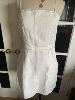 White denim dress size L