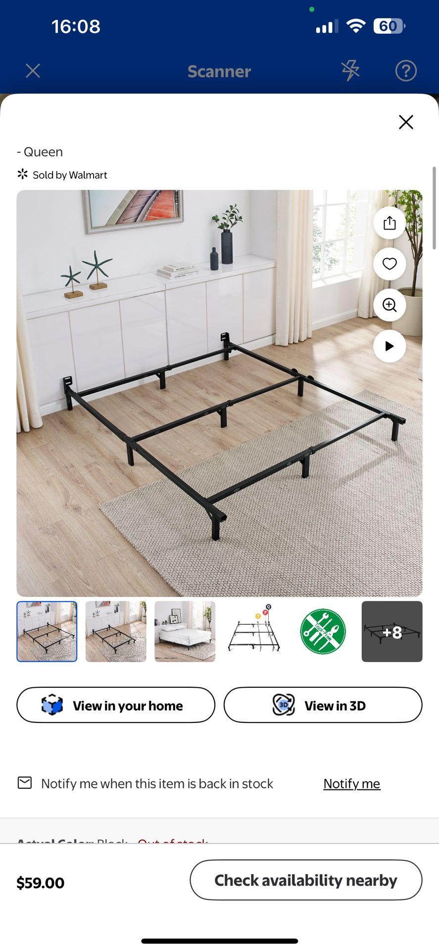 Queen Bed frame