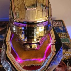 IRON-MAN Marvel Avengers RGB Smart LED Helmet and Stand (One of a Kind)