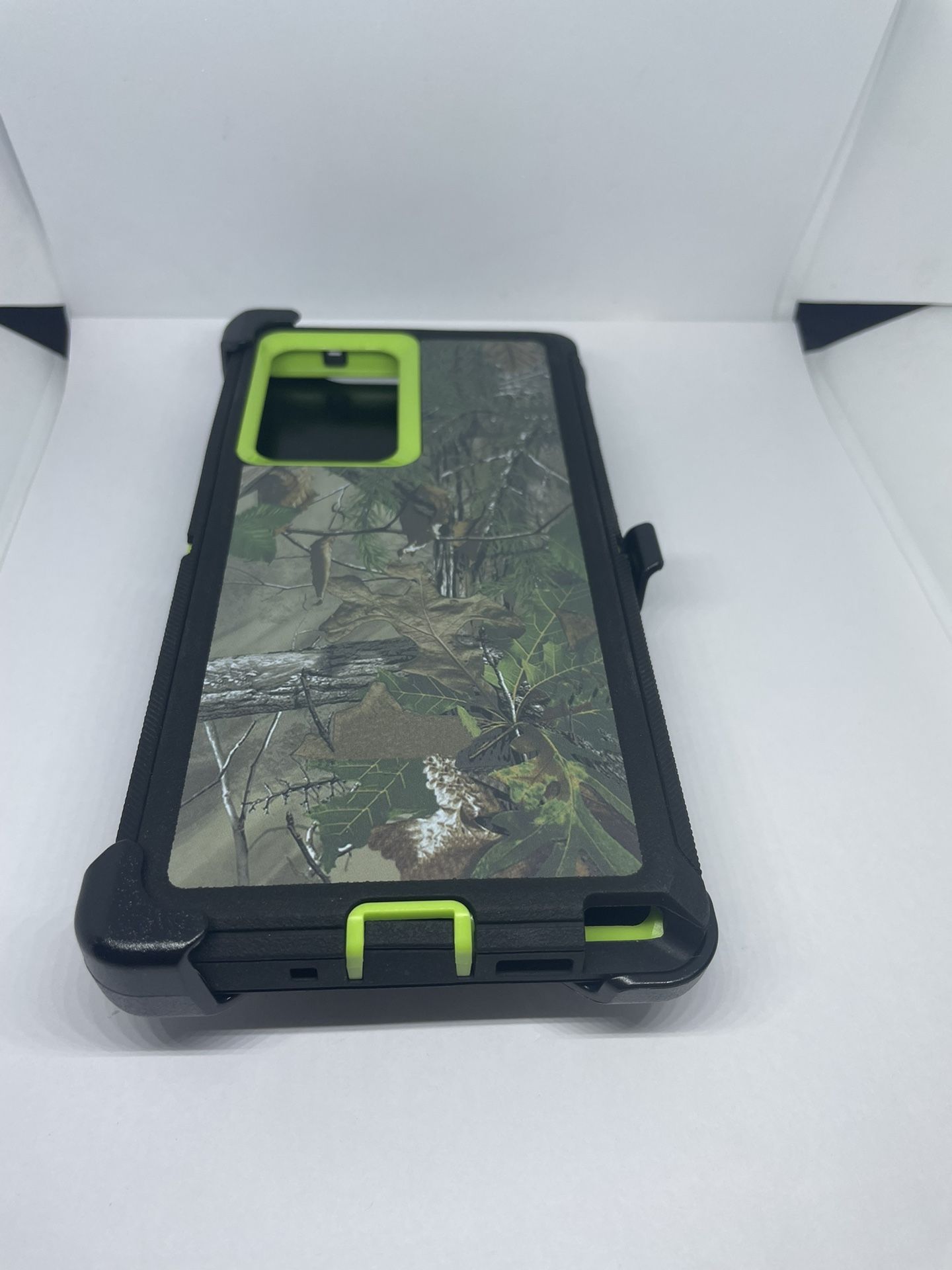 For Samsung Galaxy Note 20 Ultra 5G Green Camouflage Belt Clip Case Holster 