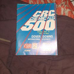 Vintage 1982 CRC Chemicals 500 Nascar Souvenir Magazine