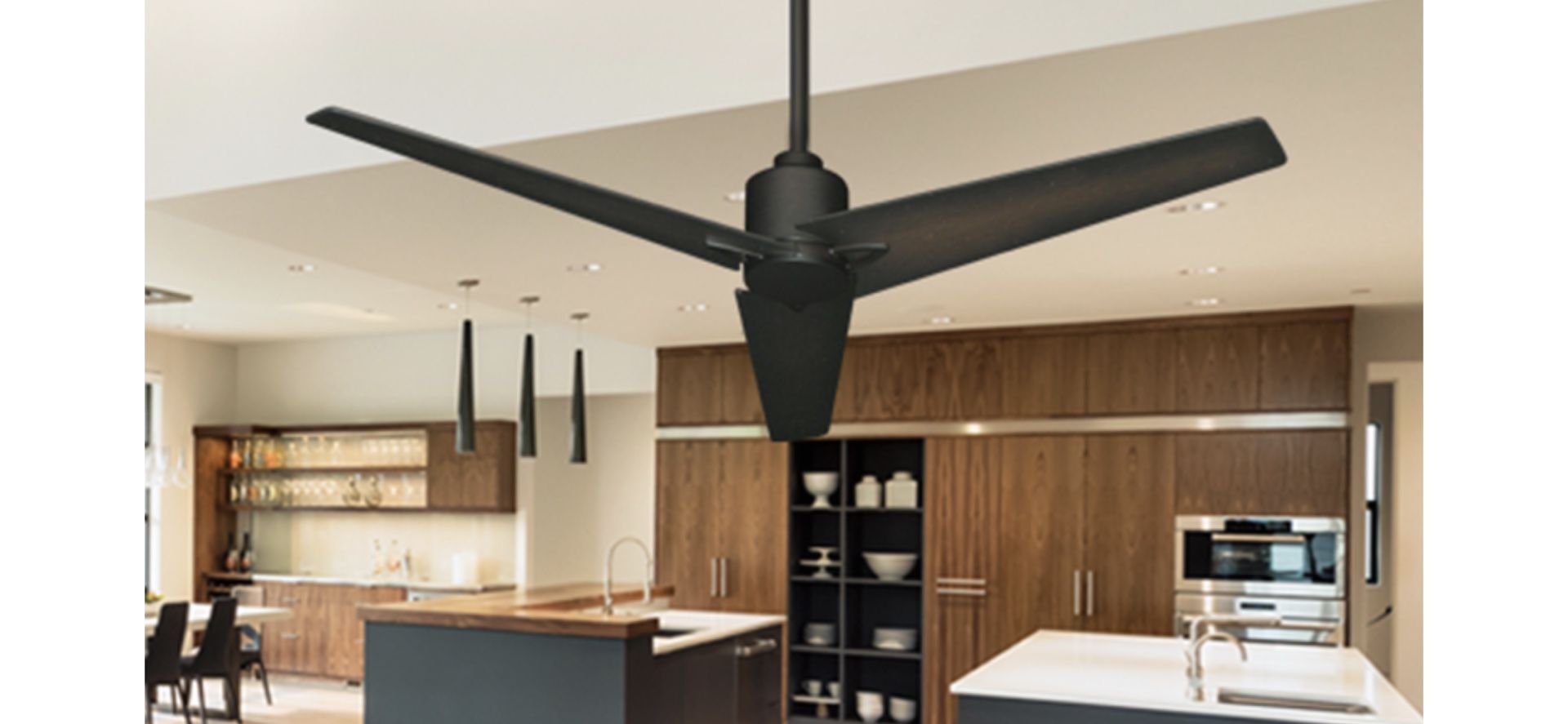 TroposAir Reveal 52" WiFi Enabled Indoor/Outdoor Modern Ceiling Fan in Oil Rubbed Bronze with Remote
