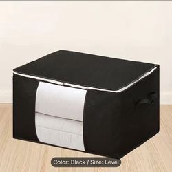 Organize Your Home with 2 Large Capacity Clothes Storage Bag - Reinforced Handle, Thick Fabric, and Sturdy Zipper! Bedroom Accessories 22”L 13.2” h 15