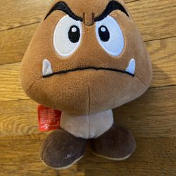 Goomba 6" Plush Super Mario Bros Little Buddy Toys Officially Licensed