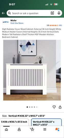 New decorative radiator heater cover with shelf