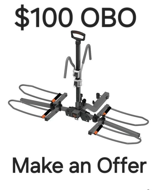 New HYPERAX 2024 Volt 2 -E Bike Hitch Mounted Platform Style 2 Bikes Carrier for Car, SUV, Trucks, Sedan, Tilting e-Bike Rack for Hitch Fits Up to 2