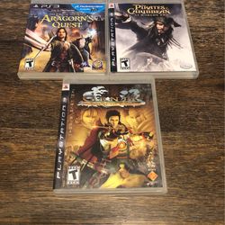 Lord Of The Rings, Pirates Of The Caribbean, Genji PS3