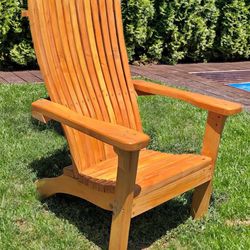 Wood Adirondack Chair Built Sturdy