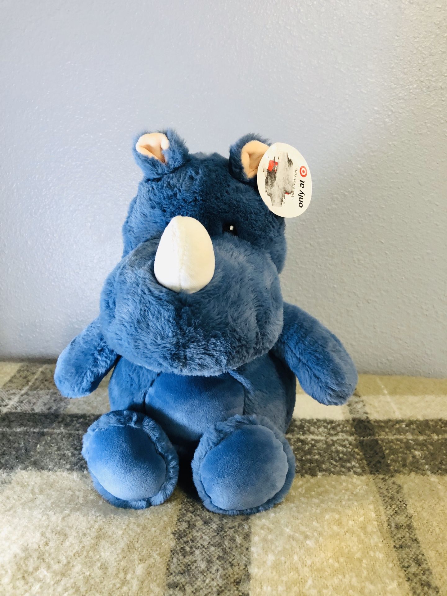 Target blue hippo plush stuffed animal