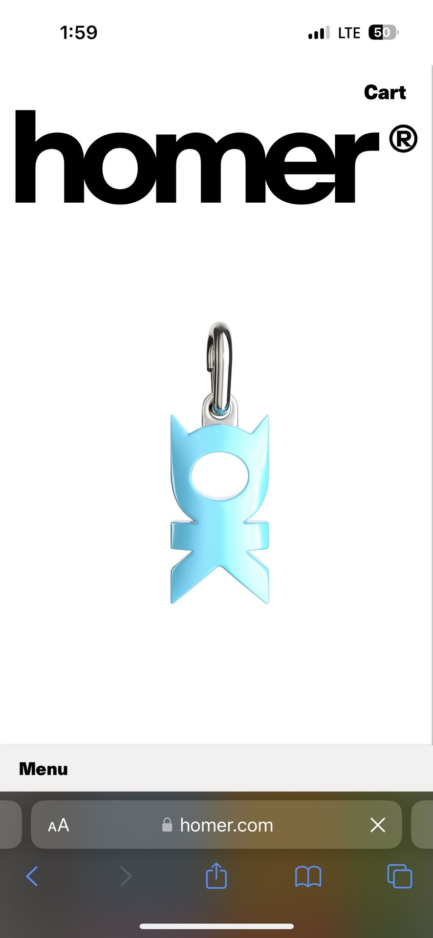 Homer A-OK Pendant Mini - Bubble Blue