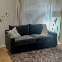 Custom Made Pull Out Couch Sleeper Sofa Performance Velvet Memory Foam Mattress