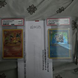 1st Edition Charizard & 1st Edition Blastoise 