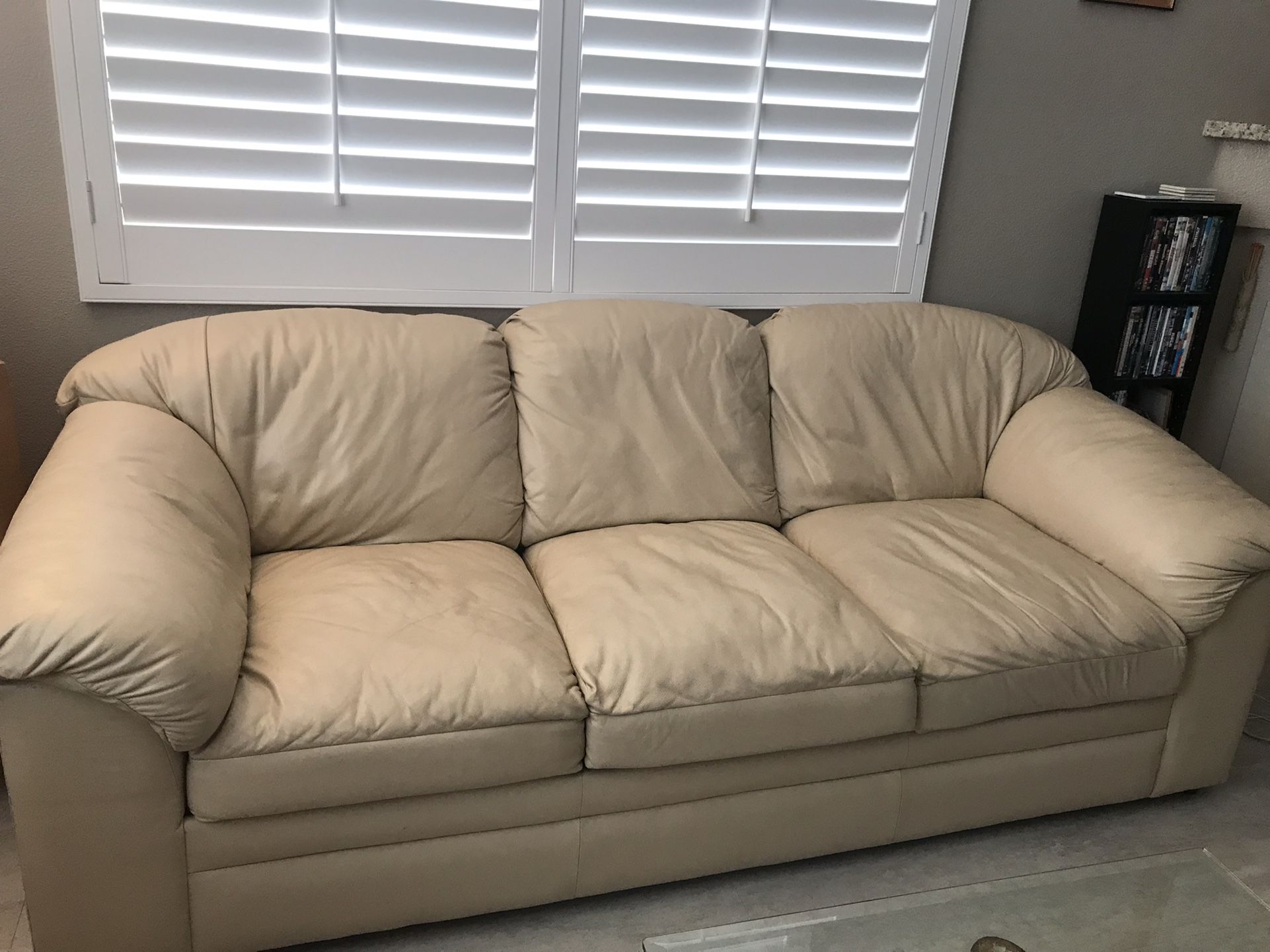 Leather Couch & Chair