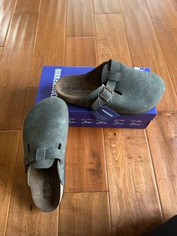 Green New Birkenstocks Size 8