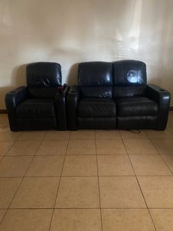 Dark brown Sofa Set Reclining for 100 bucks