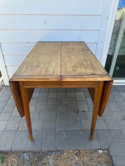 Project Piece Mid-Century Modern Wood Drop-Leaf Dining Table