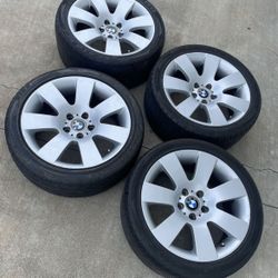 4 - 245/40r18 5x120 5x4.72 BMW stock Wheels Rims With Tires!!!