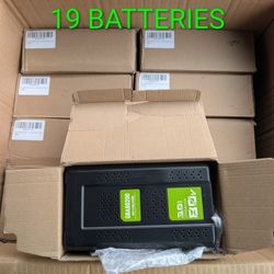Lot Of 19 Replacement Batteries For Greenworks 80v Power Tools 3.0ah