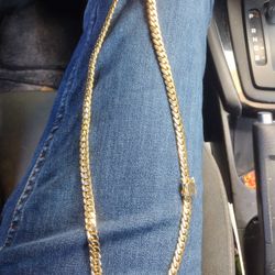 Miami Cuban 10k Solid Gold!!! Heavy weight (Not Hollow) 