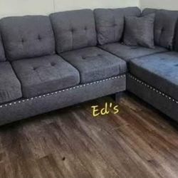 BRAND NEW 2PC SECTIONAL SOFA SET WITH ACCENT PILLOWS INCLUDED $329