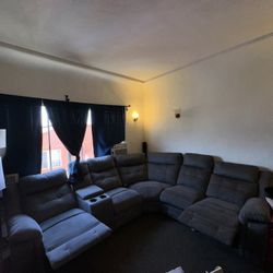 3 Pcs Sectional Light Grey Couch