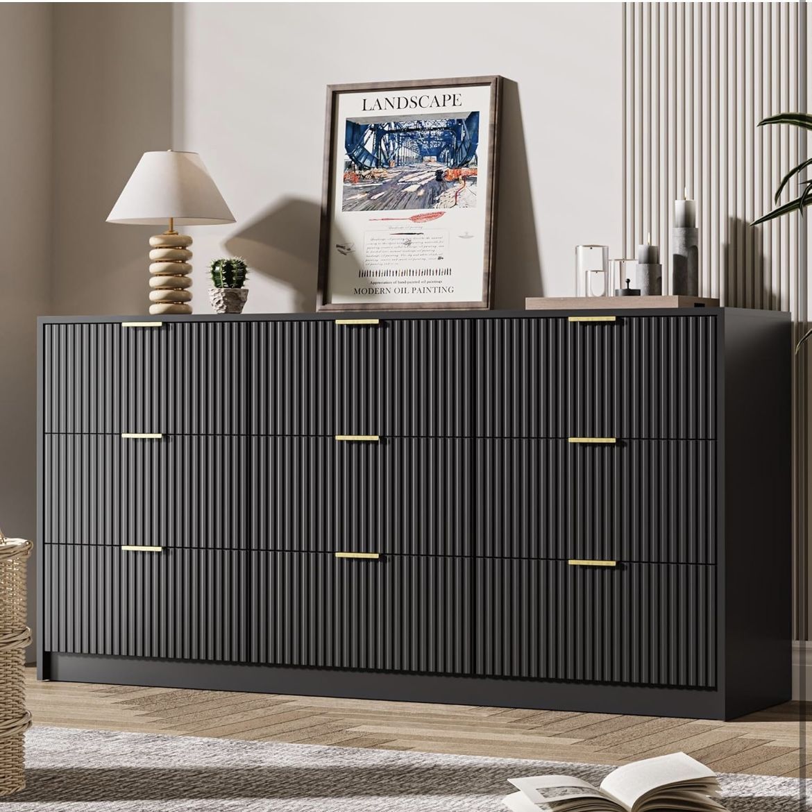 white and gold dresser Babyletto main image 1