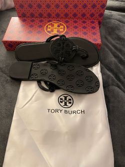Black Rhinestone Tory Burch Sandals size 7.5