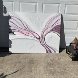 Large Abstract Contemporary Signed Painting 