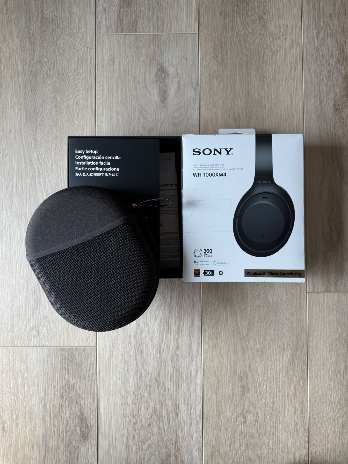 Sony WH-1000XM4 black headphones