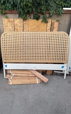 IKEA Full Rattan Bed Frame.