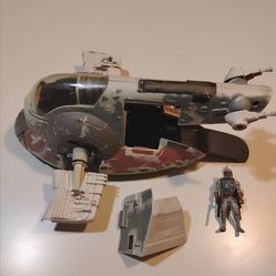 Slave 1 with Boba Fett action figure lot