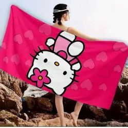 Hello Kitty Beach Towel