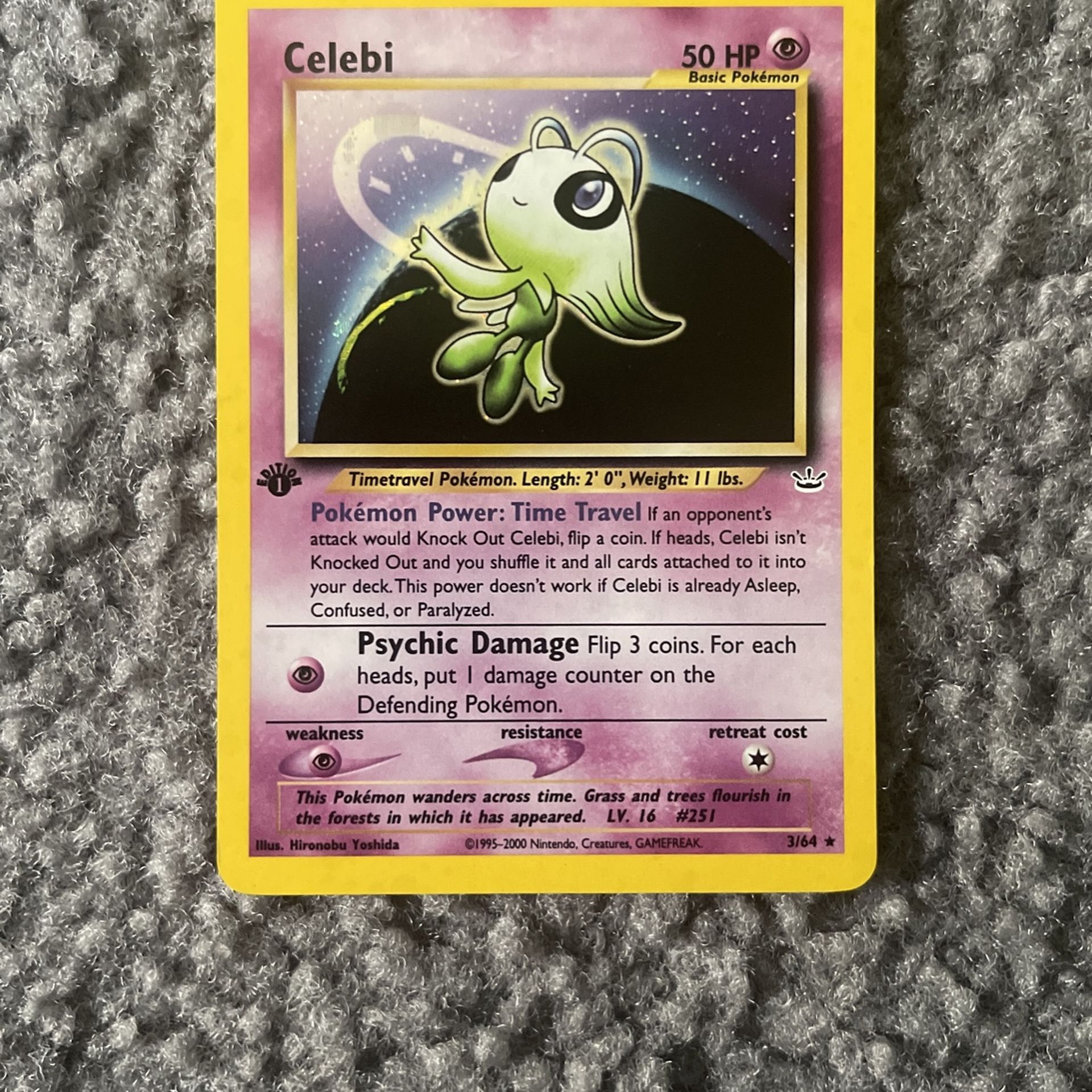 Pokmon Card 1st Edition Celebi Holo Rare Trading cards