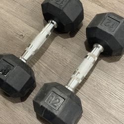 12 Lbs Dumbbells 