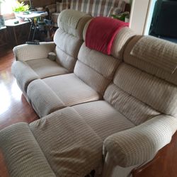 LaZBOY Sofa , Loveseat, Recliner W/ Removable Backs $500.
