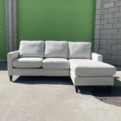 *Free Delivery* Gray Sectional Couch Sofa w/ Reversible Chaise