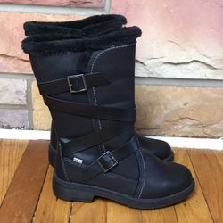 Totes Women's Black Diedre Winter Boots-NWOB-Size US 5.5