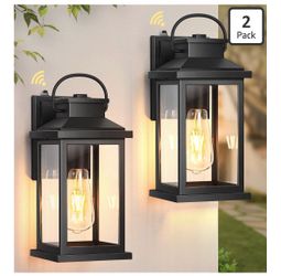 VIANIS Dusk to Dawn Outdoor Wall Lantern, Outside Lights for House, Patio Smart Sensor, Aluminum, Modern Outdoor Sconce Lights for Garage, Waterproof 