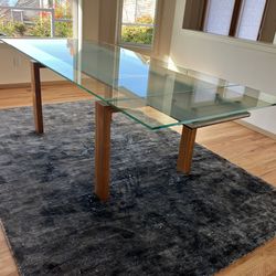 GORGEOUS Extendable Glass Top Dining Table! MADE IN ITALY!