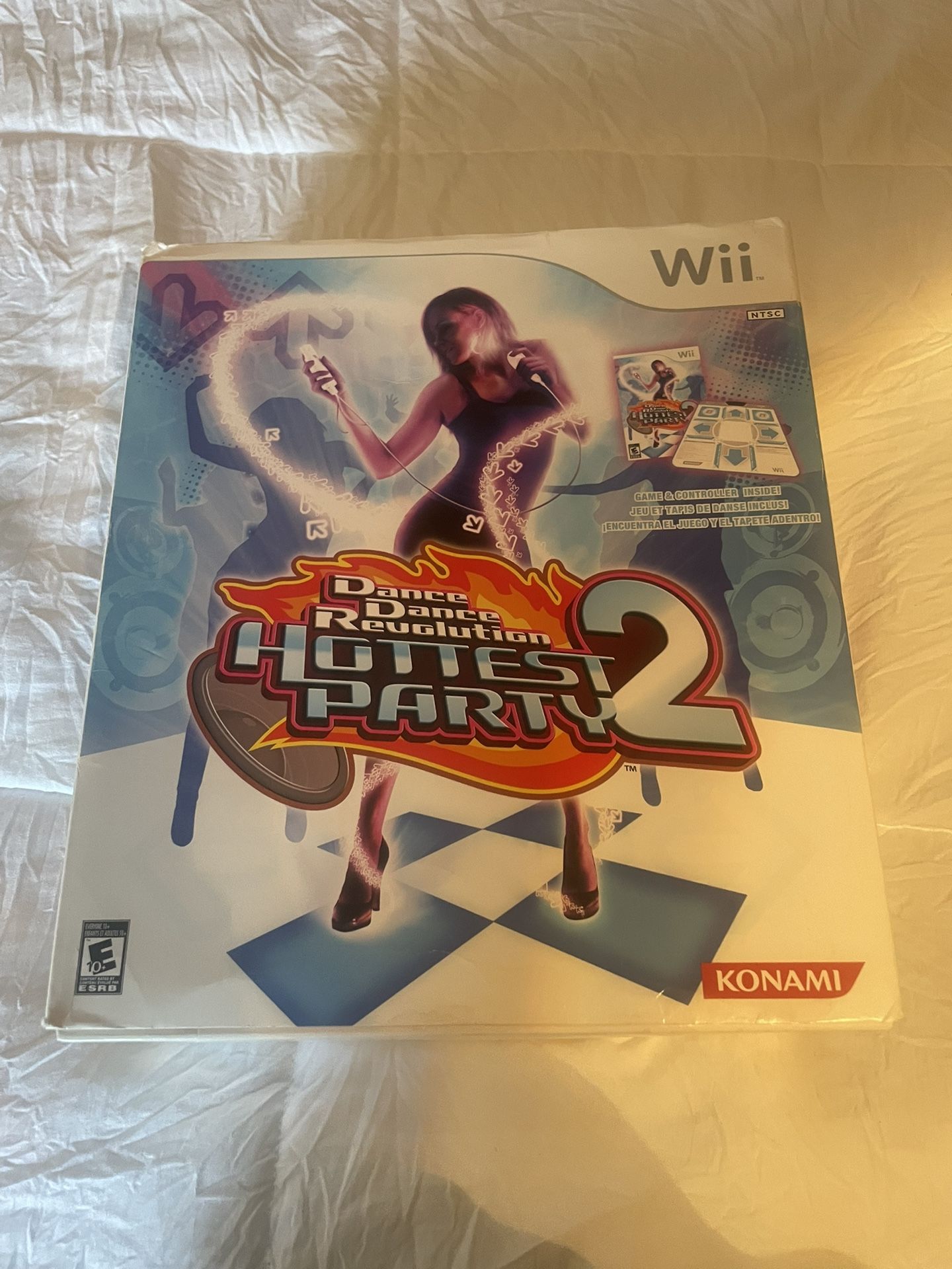 Wii Dance Dance Revolution Hottest Party 2 Game With Mat