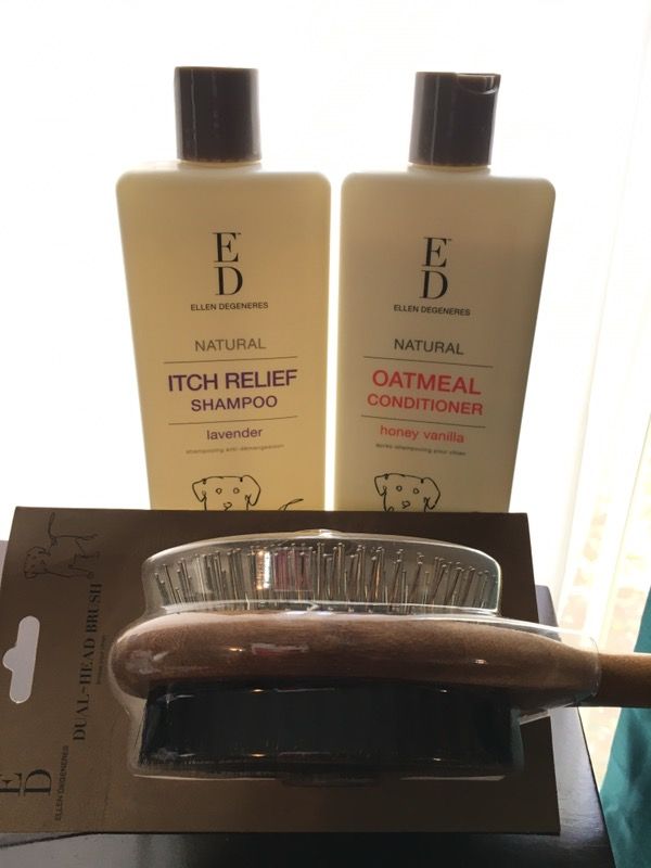 Ellen Degeneres Itch relief Shampoo and Oatmeal Conditioner for Dogs
