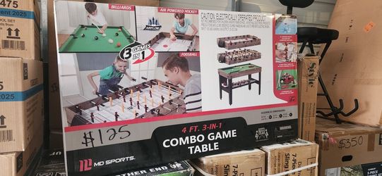NEW 3-in-1 Combo Game Table - Billiards, Air Hockey & Foosball
