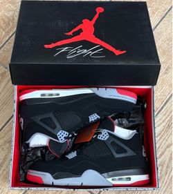 Brand new  Jordan retro 4 bred size 10 2019  $280