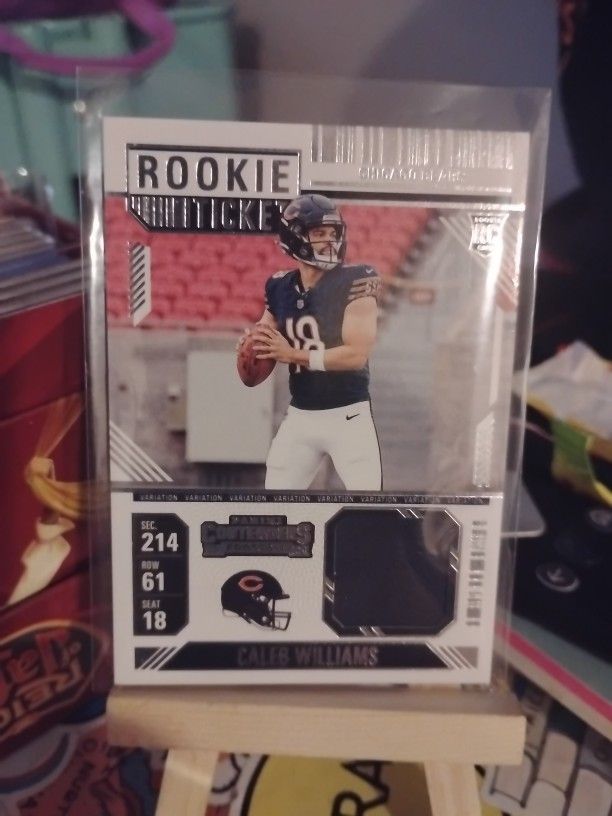 2024 Panini Contenders Rookie Ticket Swatch Variation Caleb Williams RC #RTS-CWS
