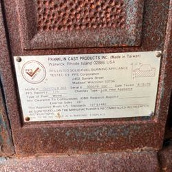 iron wood-burning stove
